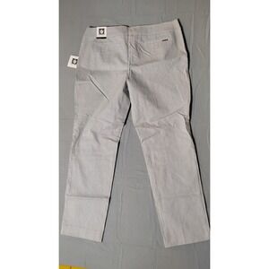 ANNE KLEIN Slim Ankle Pants Pinstripe Classic Womens Size 14
